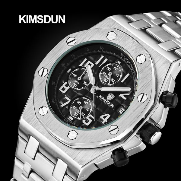 kimsdun brand men watches style men's sport watch fashion steel band multi-function waterproof quartz watch reloj hombre, Slivery;brown
kimsdun brand men watches style men's sport watch fashion steel band multi-function waterproof quartz watch reloj hombre, Slivery;brown