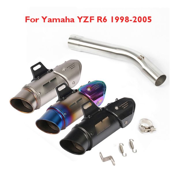 motorcycle slip-on yzf-r6 exhaust system muffler escape and mid link tube exhaust whole set pipe for yamaha yzf r6 1998-2005
motorcycle slip-on yzf-r6 exhaust system muffler escape and mid link tube exhaust whole set pipe for yamaha yzf r6 1998-2005