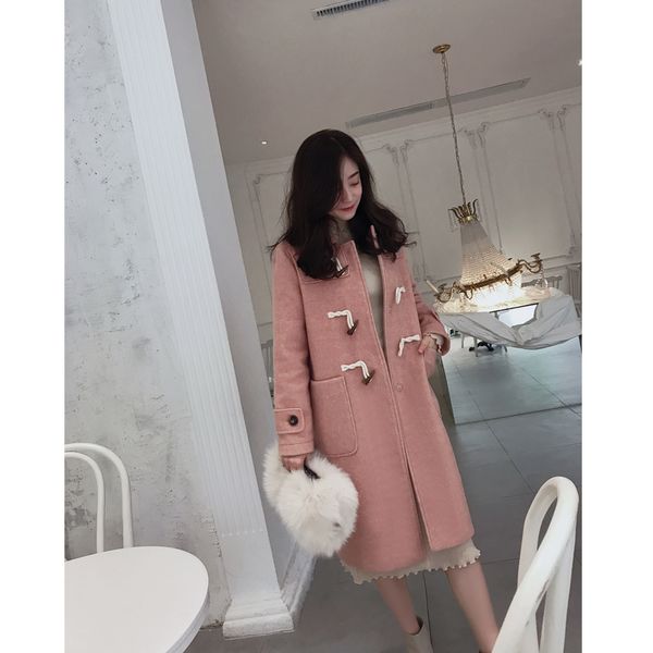 mishow 2019 autumn winter woolen coat fashion causal women turndown collar mid-length thick pink coat mx18d9659, Black
mishow 2019 autumn winter woolen coat fashion causal women turndown collar mid-length thick pink coat mx18d9659, Black