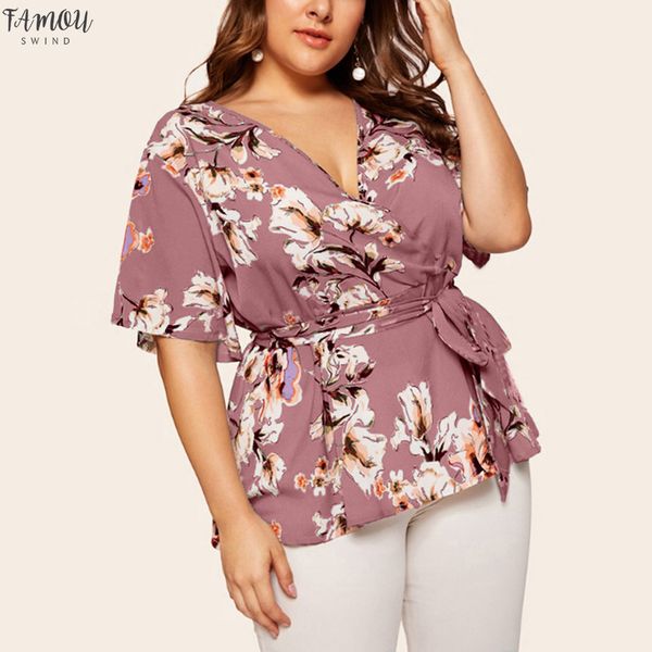 womens blouses and shirts 2020 deep v neck floral printed tunic shirt bandage large size l 5xl loose blouse camisa, White
womens blouses and shirts 2020 deep v neck floral printed tunic shirt bandage large size l 5xl loose blouse camisa, White
