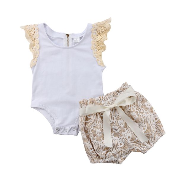 2019 нового 2pcs новорожденных девочки с коротким рукавом romper + шорты комбинезона эпикировка комплект хлопок летней одежда 0-18m, White
2019 нового 2pcs новорожденных девочки с коротким рукавом romper + шорты комбинезона эпикировка комплект хлопок летней одежда 0-18m, White