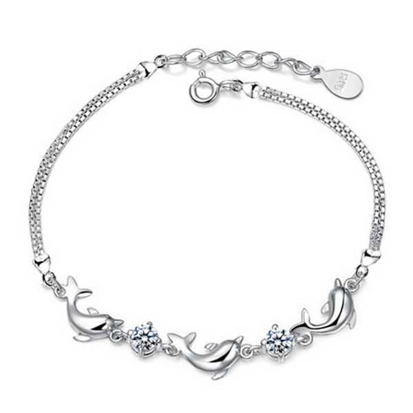 2019 new design natural crystal silver -color bracelets dolphin chains bangles for women purple white charm bracelet gifts, Golden;silver
2019 new design natural crystal silver -color bracelets dolphin chains bangles for women purple white charm bracelet gifts, Golden;silver