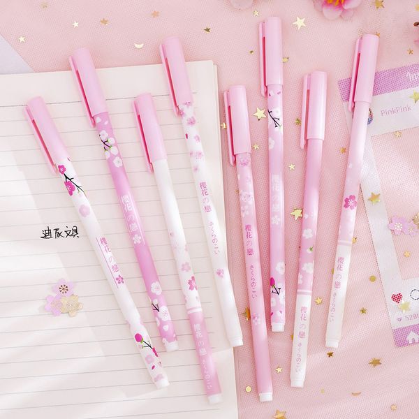 4 pcs/lot 0.38mm cherry sakura plastic gel pen signature pen escolar papelaria school office supply promotional gift
4 pcs/lot 0.38mm cherry sakura plastic gel pen signature pen escolar papelaria school office supply promotional gift
