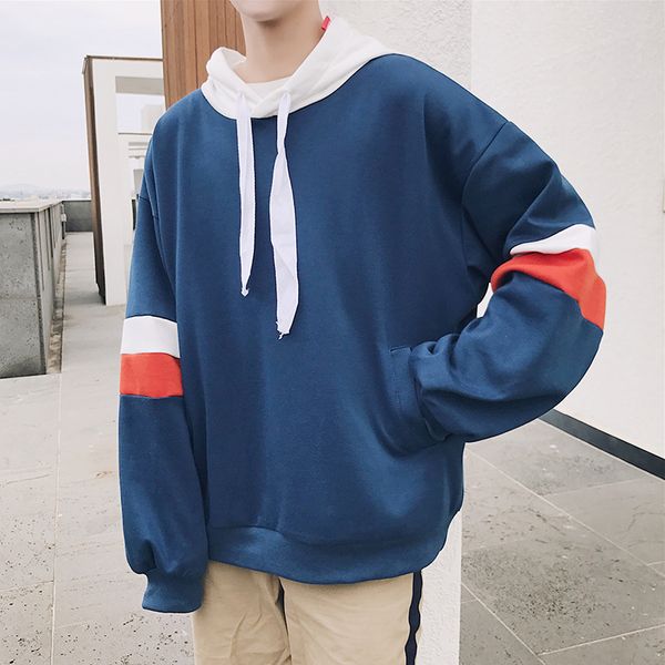 2019 hooded shirt sweatshirt brand men's casual patchwork stitching parallel bars slim hoodie jacket hip hop headscarf sa-8, Black
2019 hooded shirt sweatshirt brand men's casual patchwork stitching parallel bars slim hoodie jacket hip hop headscarf sa-8, Black