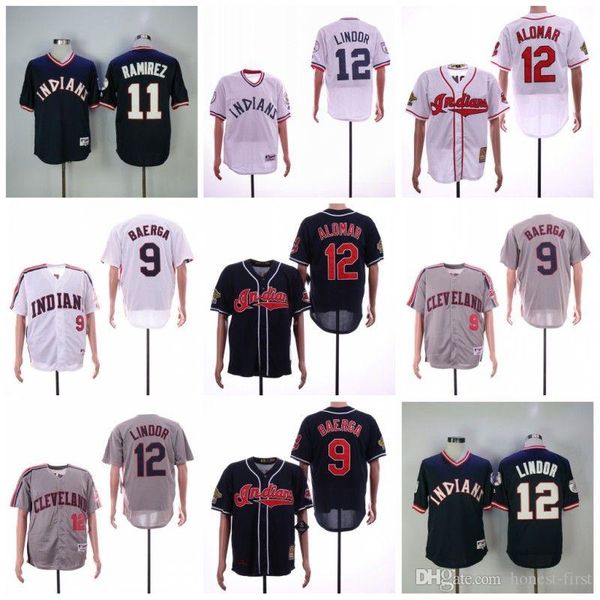 Cheap news Cleveland 9# BAERGA 11# RAMIREZ 12# LINDOR White Blue Red Grey Retro Baseball News Shirt Stitched
Cheap news Cleveland 9# BAERGA 11# RAMIREZ 12# LINDOR White Blue Red Grey Retro Baseball News Shirt Stitched