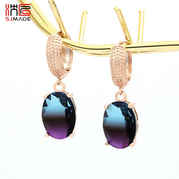 sjmade europe america vintage egg shape oval imitation tourmaline dangle earrings 585 rose gold for women girls wedding jewelry, Silver
sjmade europe america vintage egg shape oval imitation tourmaline dangle earrings 585 rose gold for women girls wedding jewelry, Silver