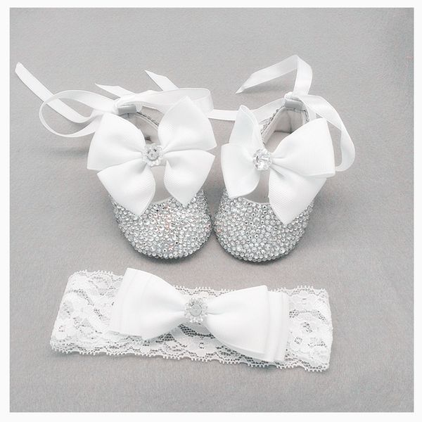 set of headband toddler hand embellished crystals noble baby shoes in grey baby gift girl's christening shoes bb23
set of headband toddler hand embellished crystals noble baby shoes in grey baby gift girl's christening shoes bb23