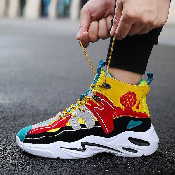 2019 autumn men tennis shoes high sneakers brand designer platform chunky trainers lace up male basket shoes tenis de hombre
2019 autumn men tennis shoes high sneakers brand designer platform chunky trainers lace up male basket shoes tenis de hombre