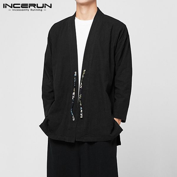 men outerwear casual cotton long sleeve solid casual streetwear kimono cardigan chinese style trench coats vintage men jackets, Black;brown
men outerwear casual cotton long sleeve solid casual streetwear kimono cardigan chinese style trench coats vintage men jackets, Black;brown