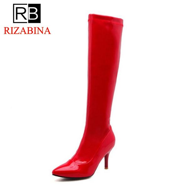 rizabina plus size 32-48 women high heel boots knee high winter warm fur shoes woman ladies thin heels fashion footwear, Black
rizabina plus size 32-48 women high heel boots knee high winter warm fur shoes woman ladies thin heels fashion footwear, Black