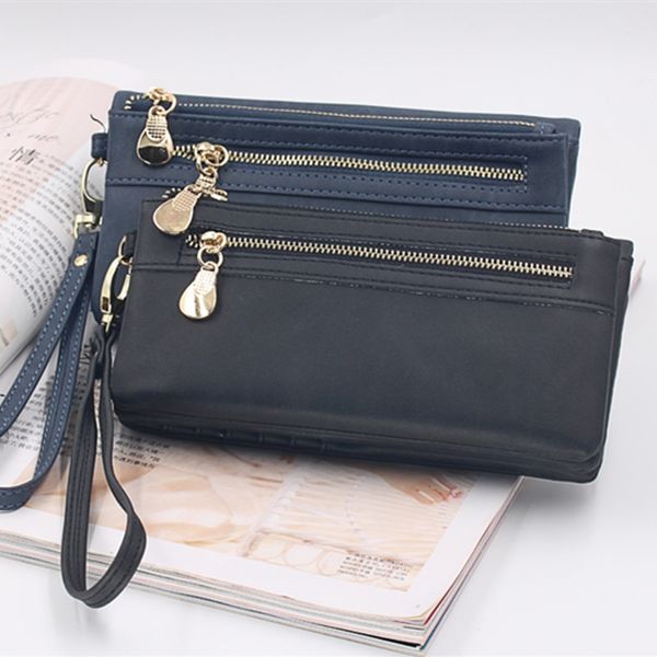 fashion women large capacity wallet frosted pu leather double zipper long lady handbag mobile wallet coin purse clutch bags, Red;black
fashion women large capacity wallet frosted pu leather double zipper long lady handbag mobile wallet coin purse clutch bags, Red;black