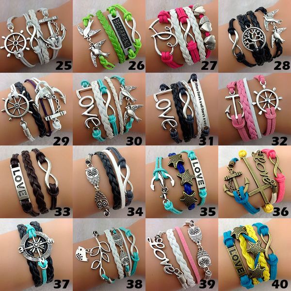 mixmax 30pcs leather bracelet women' men multilayer cuff retro vintage tribal hand-woven fashion bangle wholesale lots bulk, Golden;silver
mixmax 30pcs leather bracelet women' men multilayer cuff retro vintage tribal hand-woven fashion bangle wholesale lots bulk, Golden;silver