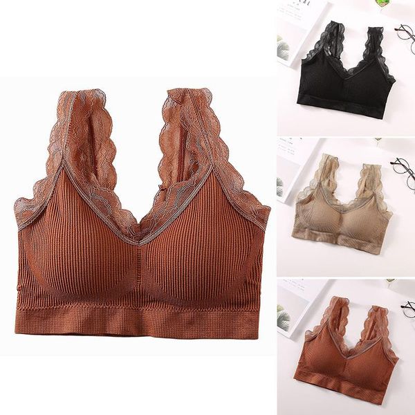 women bras sleep bras underwear lady summer nylon thread chest wrap brassiere gym yoga sport, White;black
women bras sleep bras underwear lady summer nylon thread chest wrap brassiere gym yoga sport, White;black
