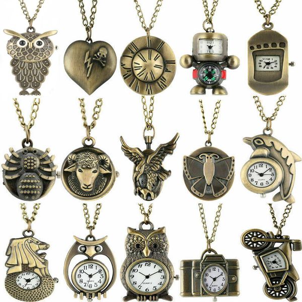 creative antique bronze irregular design quartz pocket watches seahorse/camera/dolphin watch necklace chain gifts for men women, Slivery;golden
creative antique bronze irregular design quartz pocket watches seahorse/camera/dolphin watch necklace chain gifts for men women, Slivery;golden