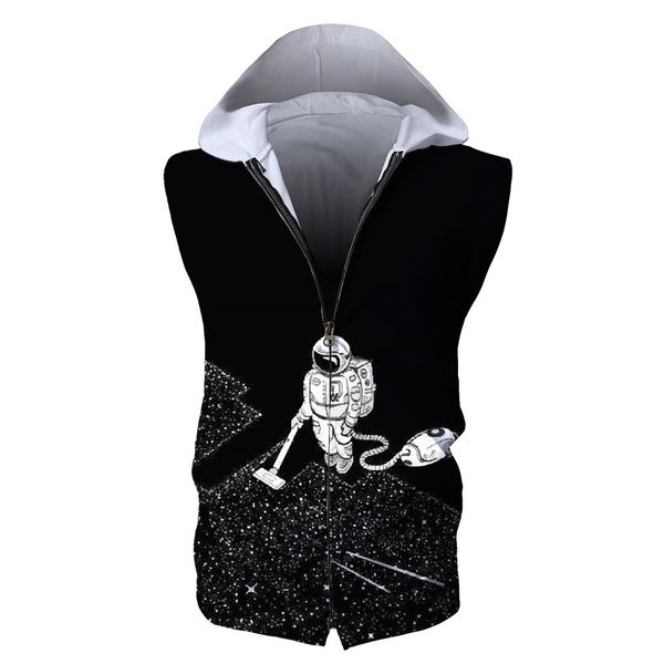 fashion digital printing european size sleeveless hooded vests blouse hoodies, Black
fashion digital printing european size sleeveless hooded vests blouse hoodies, Black