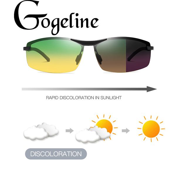 day night vision pchromic polarized sunglasses men driving glasses uv400 metal square discoloration driver goggles, White;black
day night vision pchromic polarized sunglasses men driving glasses uv400 metal square discoloration driver goggles, White;black
