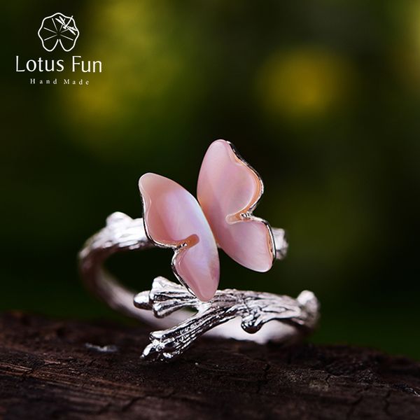 lotus fun real 925 sterling silver ring natural original designer fine jewelry cute butterfly on branch open rings for women, Golden;silver
lotus fun real 925 sterling silver ring natural original designer fine jewelry cute butterfly on branch open rings for women, Golden;silver