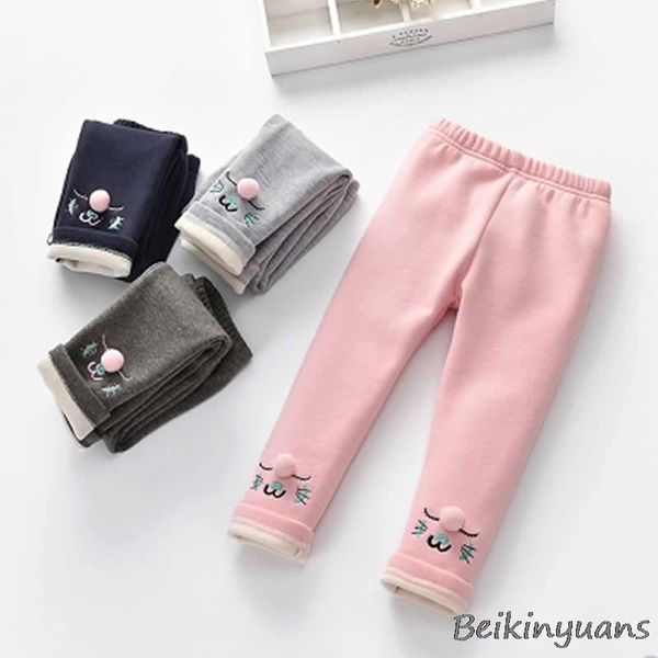 girls autumn and winter sports pants plus velvet warm pants children cartoon embroidery leggings cat korean, Blue
girls autumn and winter sports pants plus velvet warm pants children cartoon embroidery leggings cat korean, Blue