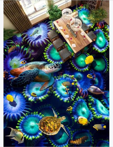 3d customized pvc self-adhesive mural wallpaper floor painting underwater world sea turtle water plants 3d bathroom waterproof floor
3d customized pvc self-adhesive mural wallpaper floor painting underwater world sea turtle water plants 3d bathroom waterproof floor