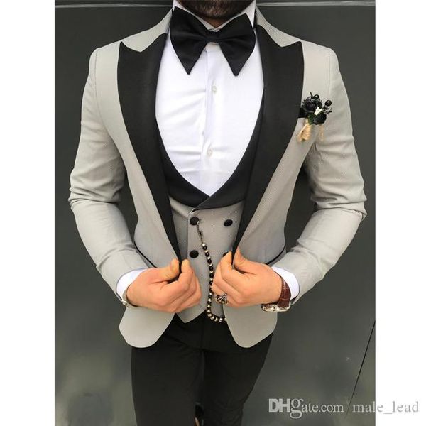 handsome groomsmen peak lapel groom tuxedos mens wedding dress man jacket blazer prom dinner 3 piece suit(jacket+pants+tie+vest) b447, Black;gray
handsome groomsmen peak lapel groom tuxedos mens wedding dress man jacket blazer prom dinner 3 piece suit(jacket+pants+tie+vest) b447, Black;gray