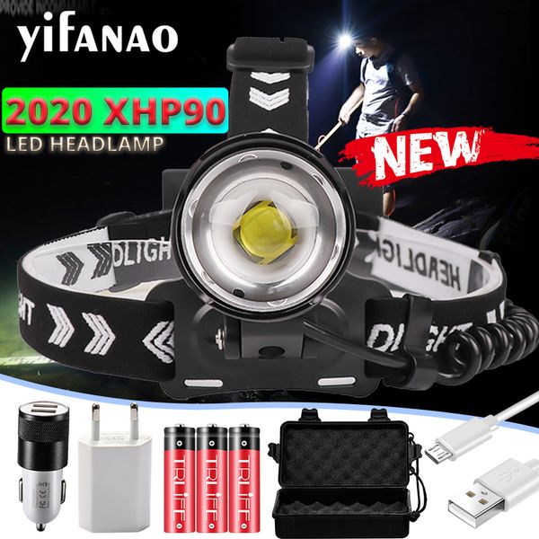 headlamps 200000lumen xhp90 headlamp led fishing headlight ultra powerful camping lantern head lamp zoomable usb 18650light
headlamps 200000lumen xhp90 headlamp led fishing headlight ultra powerful camping lantern head lamp zoomable usb 18650light