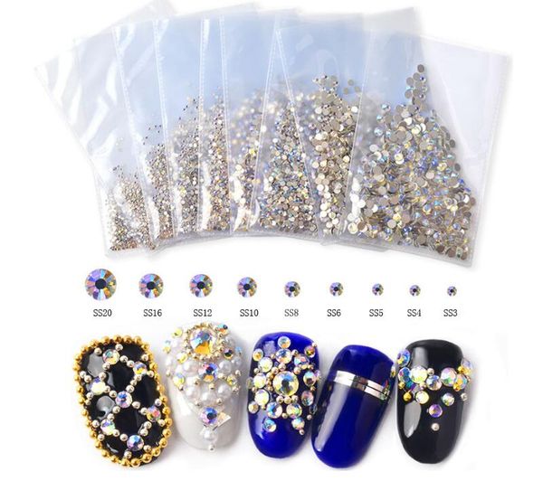 1440pcs SS3-SS20 Звездное AB Стразы для ногтей 3d Flatback стекла Strass Non Hotfix Кристалл Charm Nail Art Бл 
1440pcs SS3-SS20 Звездное AB Стразы для ногтей 3d Flatback стекла Strass Non Hotfix Кристалл Charm Nail Art Бл