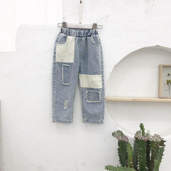 2019 new arrival boys denim patchwork pants spring fashion girls jean pants 2-7t, Blue
2019 new arrival boys denim patchwork pants spring fashion girls jean pants 2-7t, Blue