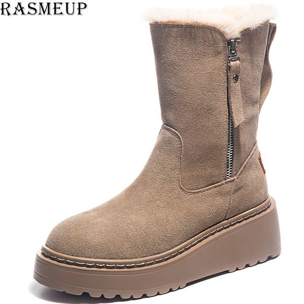 rasmeup winter boots female warm fur plush insole suede winter women boots shoes woman lace-up ankle snow ladies shoes, Black
rasmeup winter boots female warm fur plush insole suede winter women boots shoes woman lace-up ankle snow ladies shoes, Black