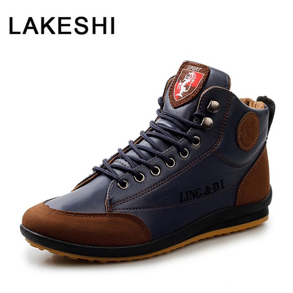 lakeshi men boots 2019 men leather boots fashion autumn winter warm cotton ankle lace up shoes casual shoes, Black
lakeshi men boots 2019 men leather boots fashion autumn winter warm cotton ankle lace up shoes casual shoes, Black