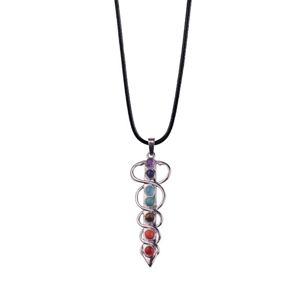 7 pulse yoga gemstone pendant men and women fashion popular 2019 new products, Silver
7 pulse yoga gemstone pendant men and women fashion popular 2019 new products, Silver