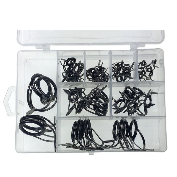 75pcs fishing rod guide tips repair kit 8 size carbon ceramic ring diy eye set rod rebuilding sea spinning casting replace
75pcs fishing rod guide tips repair kit 8 size carbon ceramic ring diy eye set rod rebuilding sea spinning casting replace