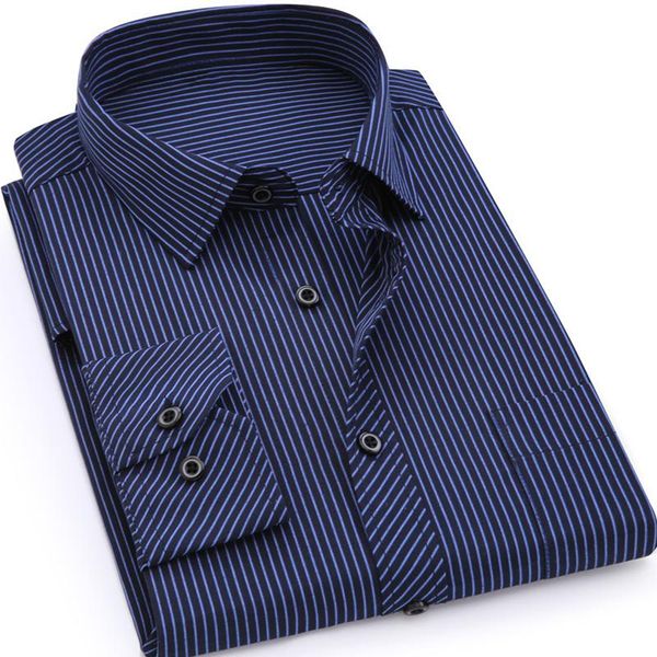 men long-sleeved shirt 2020 new fashion turn down collar striped spring autumn single-breasted male clothes plus size 5xl, White;black
men long-sleeved shirt 2020 new fashion turn down collar striped spring autumn single-breasted male clothes plus size 5xl, White;black