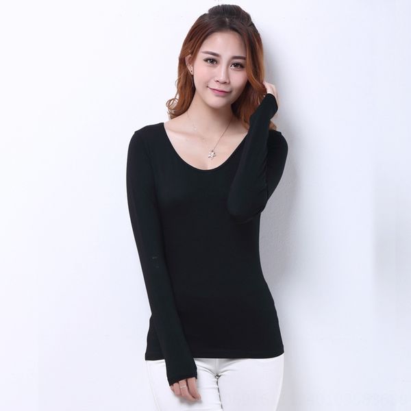 modal base women's thin autumn slim large size round collar inner suit women's base long sleeve t-shirt t-shirt black, White
modal base women's thin autumn slim large size round collar inner suit women's base long sleeve t-shirt t-shirt black, White