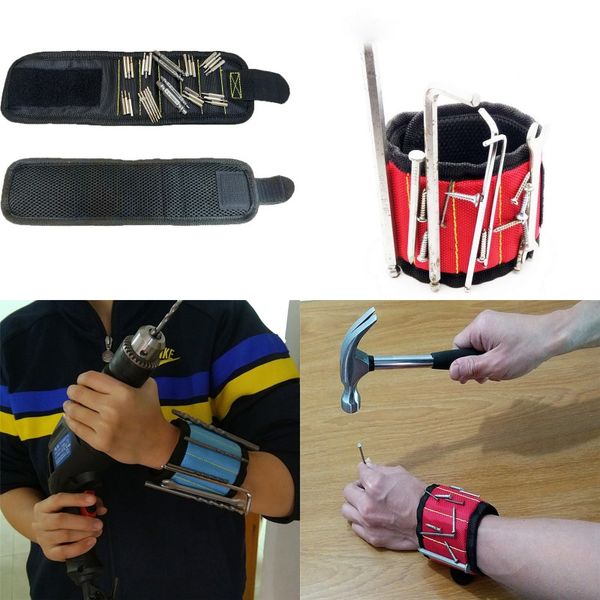 strong magnetic wristband pocket wrist support tool bag hand bracelet pouch bag magnetic screws drill holder
strong magnetic wristband pocket wrist support tool bag hand bracelet pouch bag magnetic screws drill holder