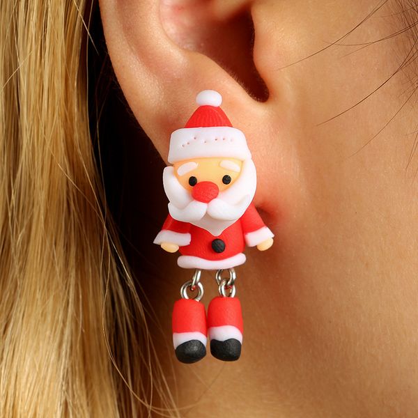 cartoon father christmas santa claus earrings for women creative handmade polymer clay earrings personality party jewelry, Golden;silver
cartoon father christmas santa claus earrings for women creative handmade polymer clay earrings personality party jewelry, Golden;silver