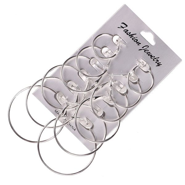 big circle hoop earring sets hiphop cool color earrings gold&silver color, Golden;silver
big circle hoop earring sets hiphop cool color earrings gold&silver color, Golden;silver