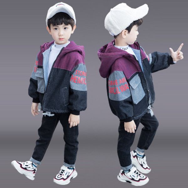 boy jacket new denim color matching cartoon plus velvet thick children's winter korean zipper shirt tide jacket, Blue;gray
boy jacket new denim color matching cartoon plus velvet thick children's winter korean zipper shirt tide jacket, Blue;gray
