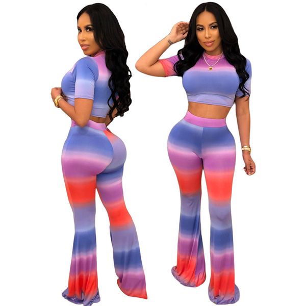 gradient sleeve women luxury slim piece t shirt crop tie-dye short flared pants brand two designer outfits suit printing sports cz5 sdqh, Black
gradient sleeve women luxury slim piece t shirt crop tie-dye short flared pants brand two designer outfits suit printing sports cz5 sdqh, Black