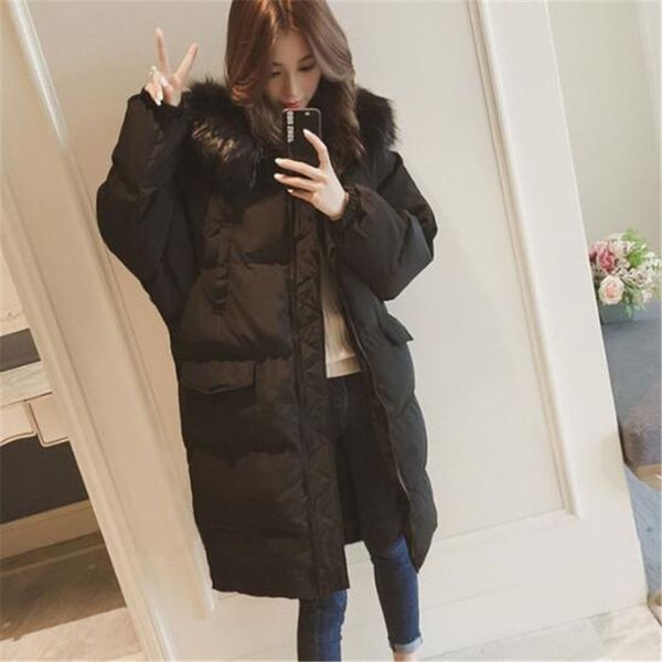 women fur collar long hoodie down jacket plaid autumn winter solid thick plus coats slim thin long sleeve zipper coats pockets, Black
women fur collar long hoodie down jacket plaid autumn winter solid thick plus coats slim thin long sleeve zipper coats pockets, Black
