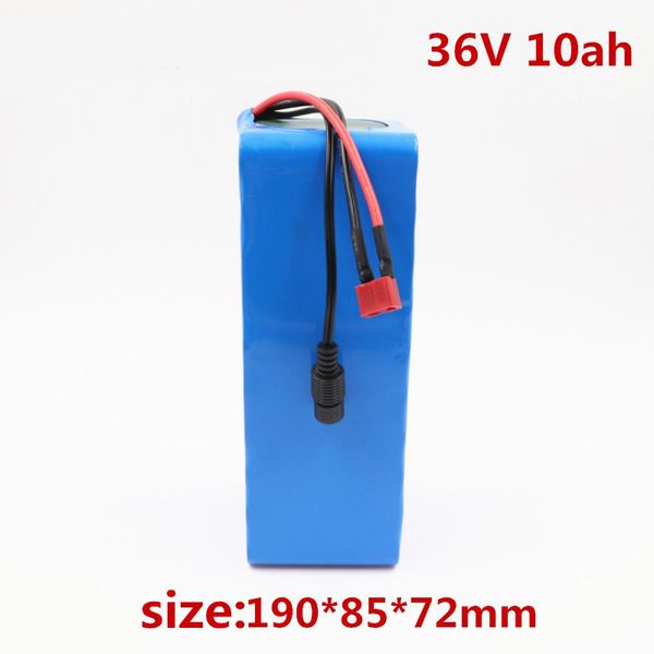 rechargeable 36v battery pack 36 volt 10ah batteries 18650 for 100w to 500w motor +2a charger
rechargeable 36v battery pack 36 volt 10ah batteries 18650 for 100w to 500w motor +2a charger