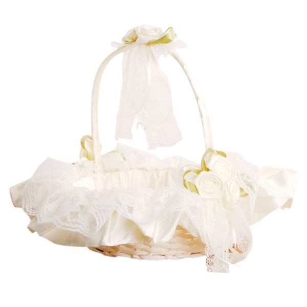 romantic basket wedding decor collection flower basket satin rose petals holder for wedding party decoration rice color
romantic basket wedding decor collection flower basket satin rose petals holder for wedding party decoration rice color