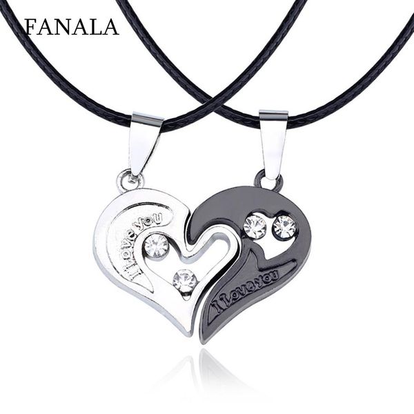 new fashion lovers heart shape charm pendant jewelry about 50cm necklace pair of necklace(2pcs) about 3cm, Silver
new fashion lovers heart shape charm pendant jewelry about 50cm necklace pair of necklace(2pcs) about 3cm, Silver