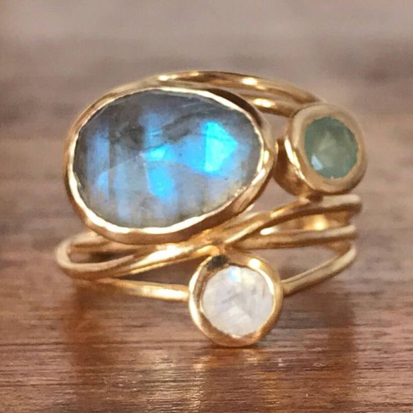 gold color plated inlaid artificial moonstone rings for women creative unique multi-layer simulation shell rings party jewelry, Golden;silver
gold color plated inlaid artificial moonstone rings for women creative unique multi-layer simulation shell rings party jewelry, Golden;silver