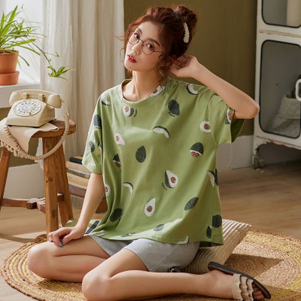 pyjamas cute cartoon print avocado pajamas 2020 women cotton pajamas verano mujer home suit ladie nightwear sleepwear woman, Black;red
pyjamas cute cartoon print avocado pajamas 2020 women cotton pajamas verano mujer home suit ladie nightwear sleepwear woman, Black;red