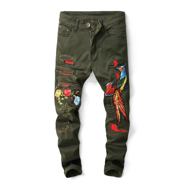 luxury denim брюки hole срощенной вышивки мужской streetwear hiphop pancil брюки 2020 европейский стиль модный бренд мужские джинсы, Blue
luxury denim брюки hole срощенной вышивки мужской streetwear hiphop pancil брюки 2020 европейский стиль модный бренд мужские джинсы, Blue