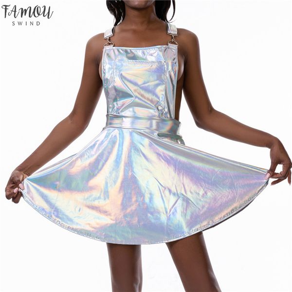 glitter laser holographic a-line dress women backless criss cross buckle strap wet look 2020 fall fashion mini dresses, Black;gray
glitter laser holographic a-line dress women backless criss cross buckle strap wet look 2020 fall fashion mini dresses, Black;gray