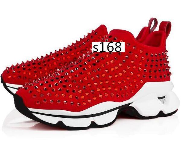 with box red bottom spike sock designer women men casual shoes.red sole flats with krystal spikes,30mm black white donna flats 8
with box red bottom spike sock designer women men casual shoes.red sole flats with krystal spikes,30mm black white donna flats 8