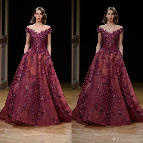 2019 vintage appliques burgundy evening dresses long lace a line ziad nakad dubai arabic prom gowns plus size special occasion dress, Black;red
2019 vintage appliques burgundy evening dresses long lace a line ziad nakad dubai arabic prom gowns plus size special occasion dress, Black;red