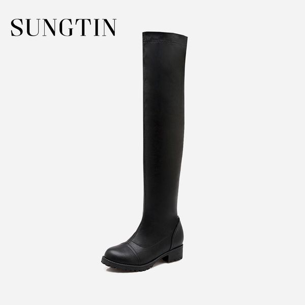 sungtin winter new plush keep warm slim stretch women boots large size 43 black white over the knee boots fashion long
sungtin winter new plush keep warm slim stretch women boots large size 43 black white over the knee boots fashion long
