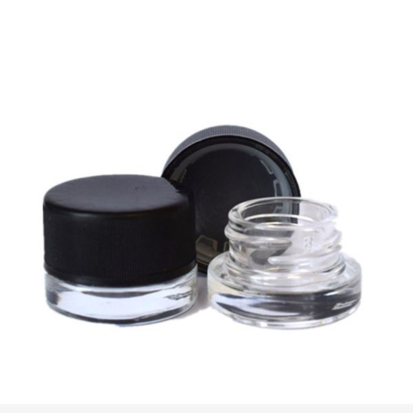 Food-Grade Non-Stick Glass Jar 5ML 3ML Glass Container Wax Dab Jar Dry Herb Container with Black Lid Childproof New products
Food-Grade Non-Stick Glass Jar 5ML 3ML Glass Container Wax Dab Jar Dry Herb Container with Black Lid Childproof New products